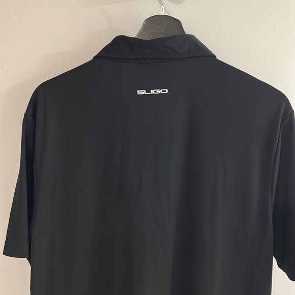 Men’s Sligo golf polo black size large - Picture 3 of 3
